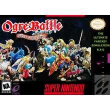 Super Nintendo Ogre Battle SNES Box With Insert - Super Nintendo Game SNES - Box With Insert